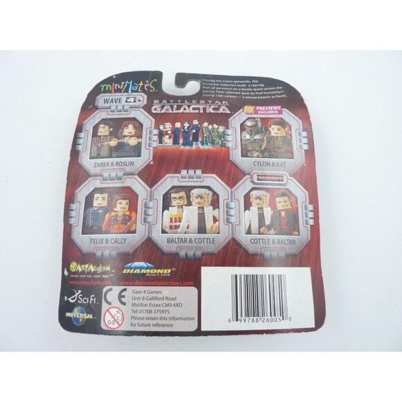 Diamond Minimates Battlestar Galactica Wave 4 Laura Roslin & Tom Zarek - Picture 3 of 3
